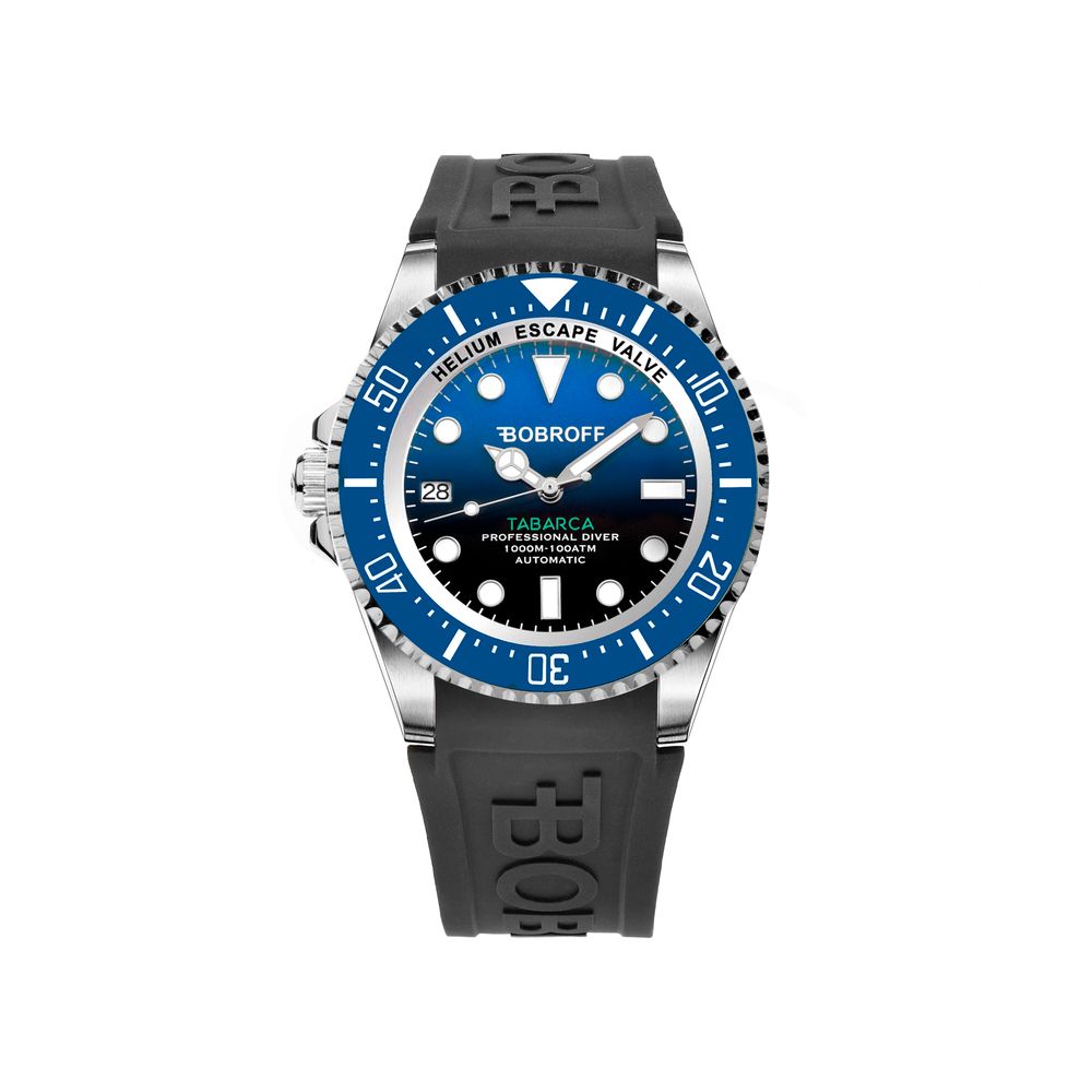Orologio sportivo in gomma nera