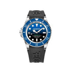 Orologio sportivo in gomma nera