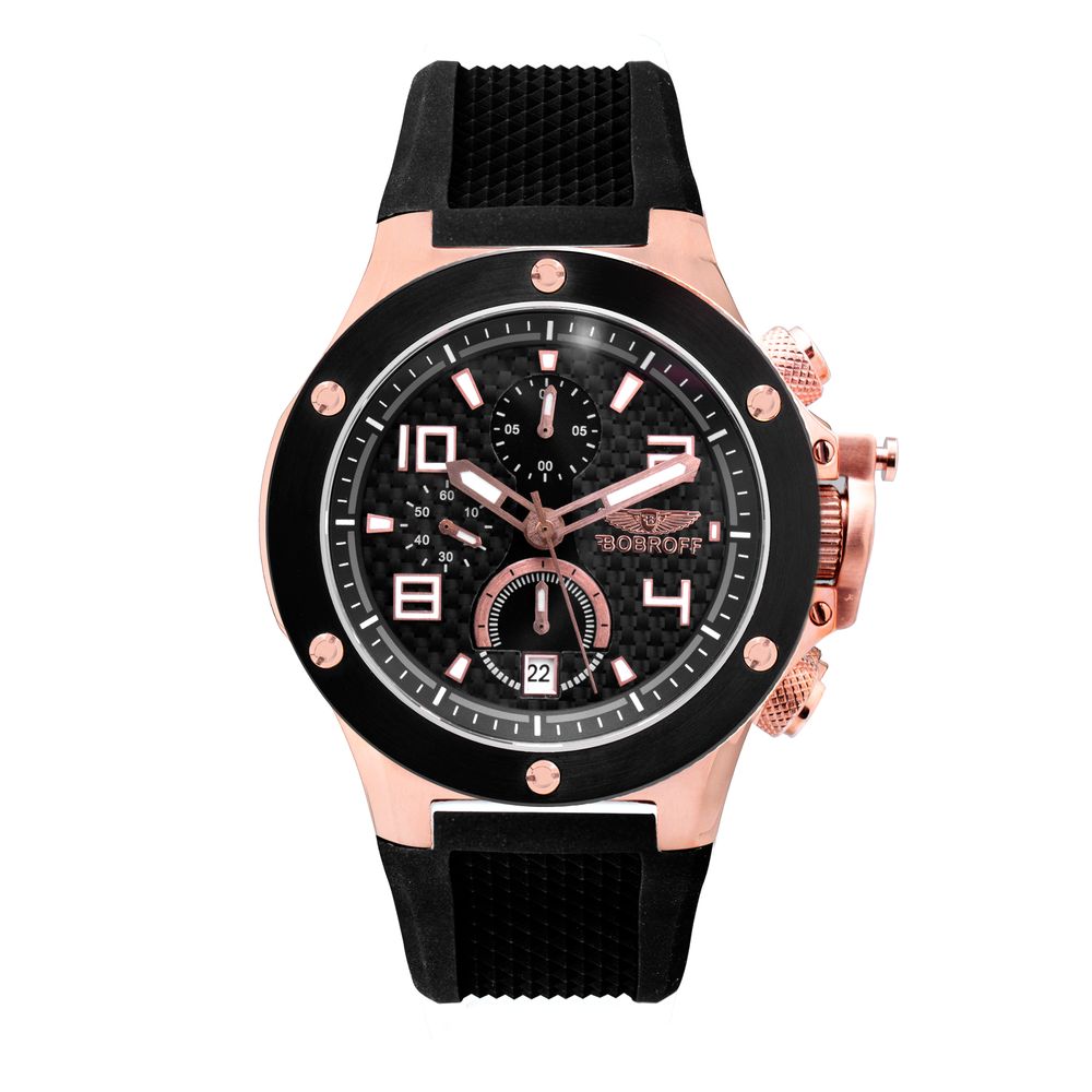Orologio sportivo in gomma nera