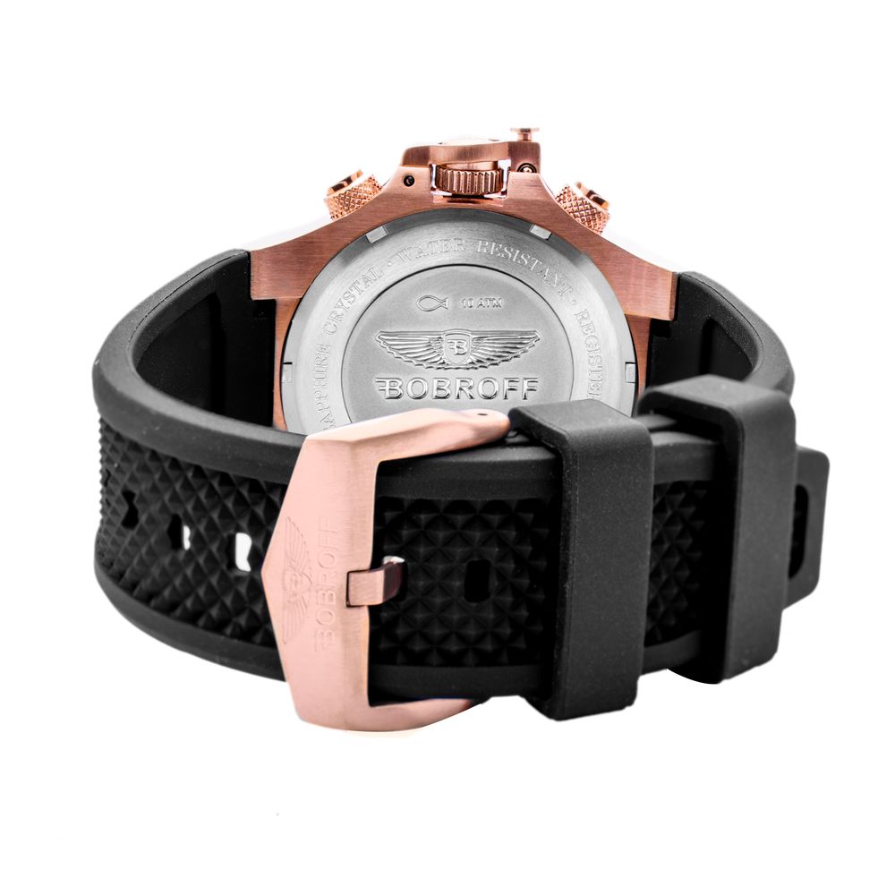 Orologio sportivo in gomma nera