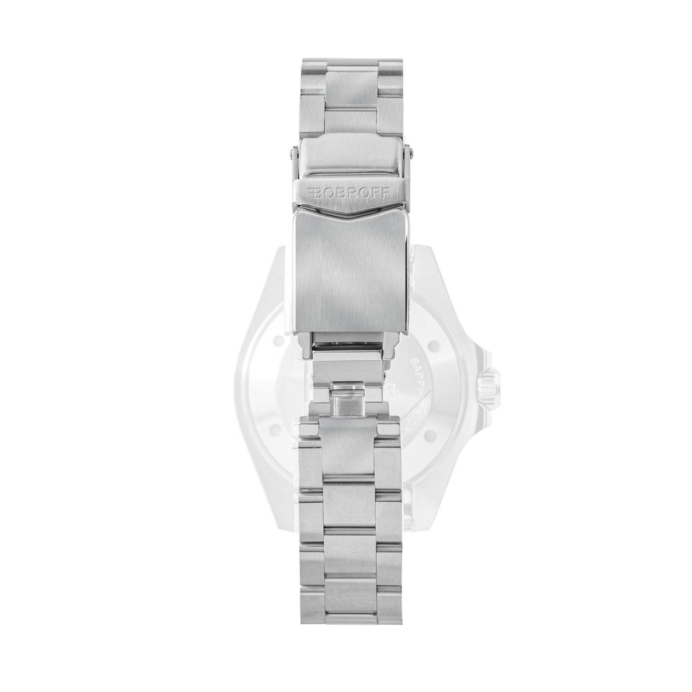 Orologio con bracciale in acciaio inossidabile argento