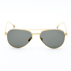Brown Stainless Steel Sunglasses