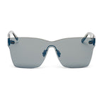 Sonnenbrille aus blauem Azetat