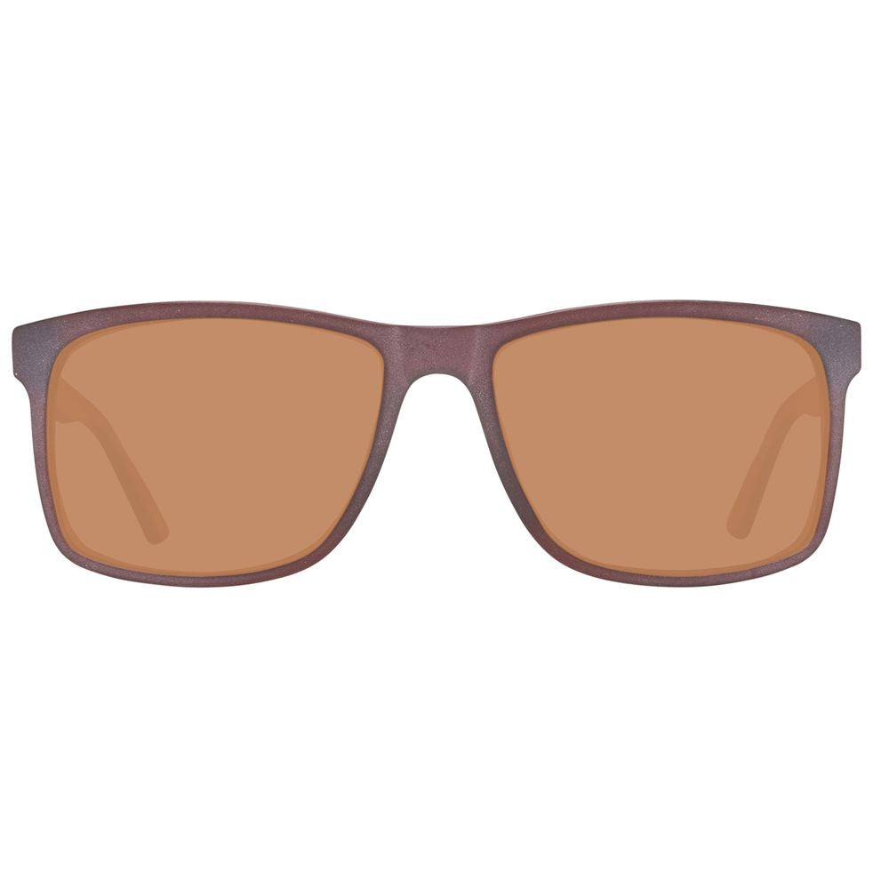 Braune Sonnenbrille aus Kunststoff