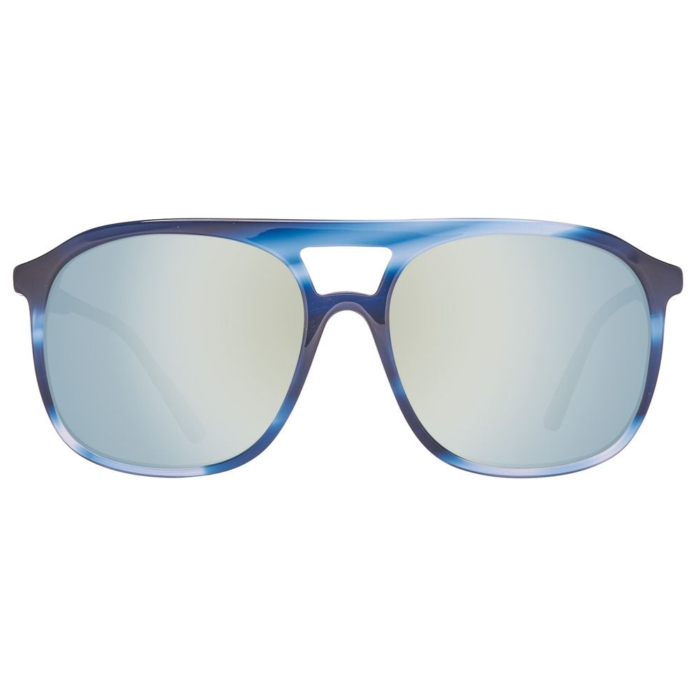 Blaue Sonnenbrille aus Kunststoff