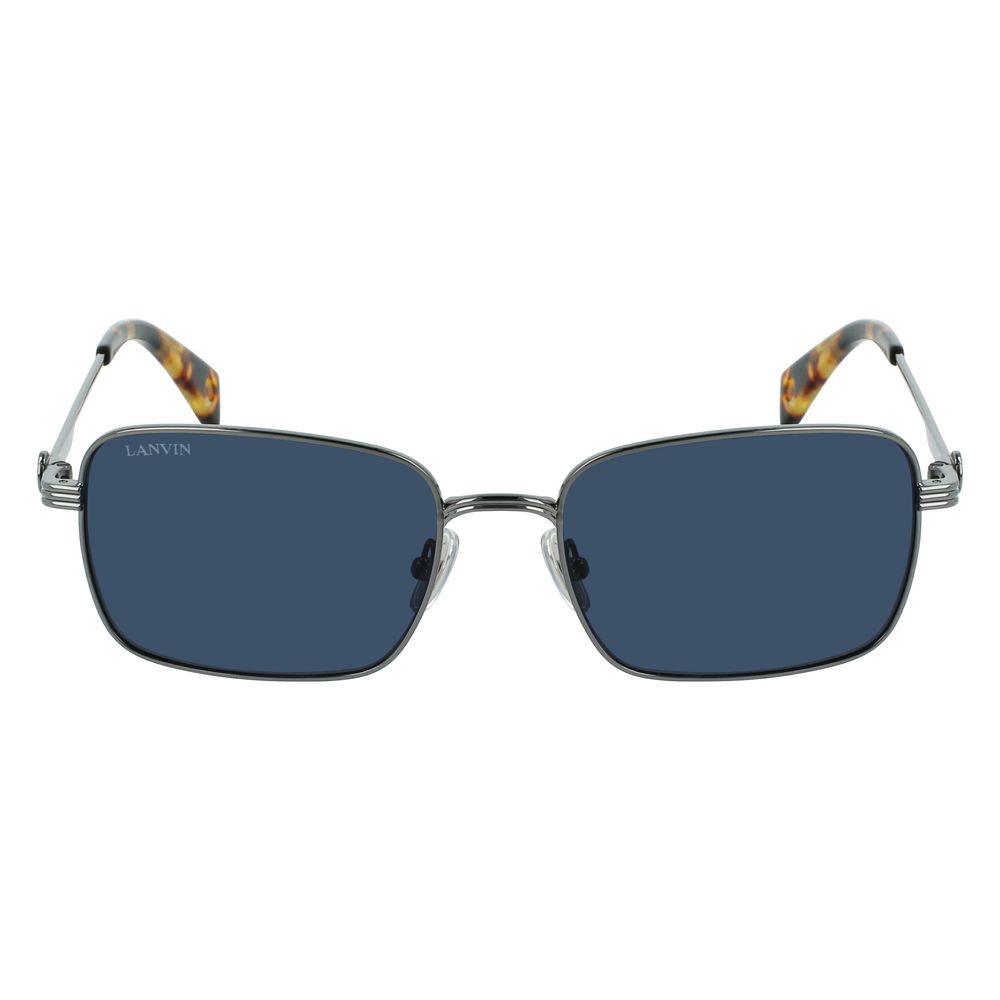 Sonnenbrille aus grauem Metall