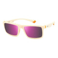 Weiße Sonnenbrille aus Gummi