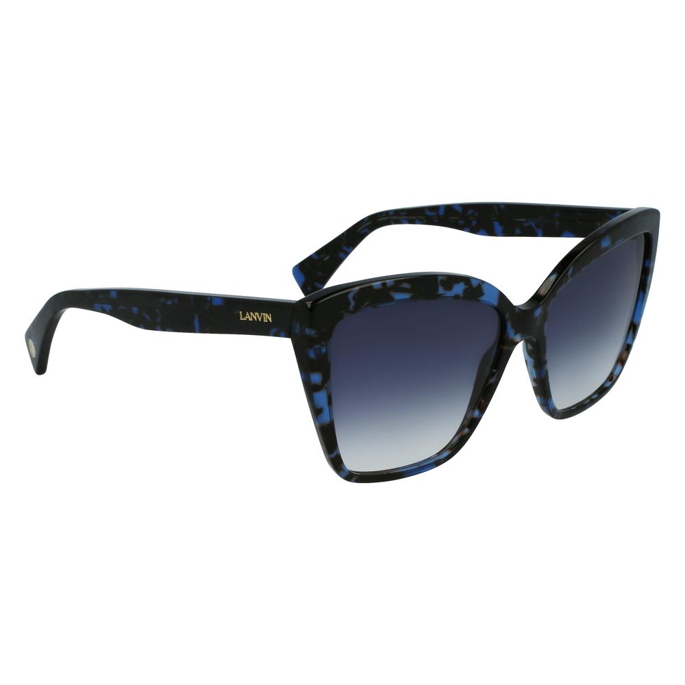Sonnenbrille aus blauem Azetat