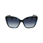 Sonnenbrille aus blauem Azetat