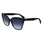 Sonnenbrille aus blauem Azetat
