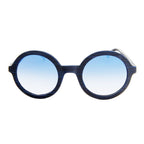 Sonnenbrille aus blauem Kunststoff