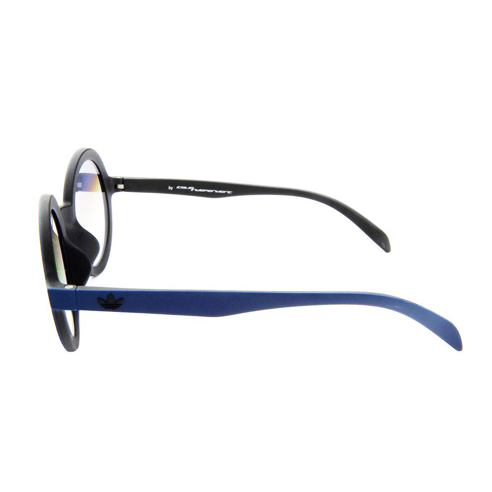 Sonnenbrille aus blauem Kunststoff