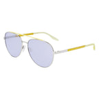 Sonnenbrille aus silbernem Metall