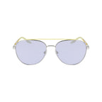 Sonnenbrille aus silbernem Metall