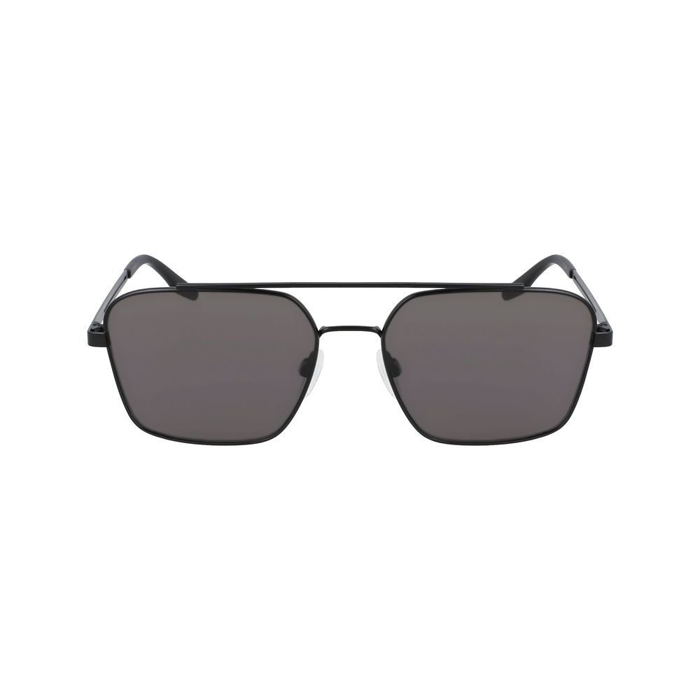 Schwarze Metal-Sonnenbrille