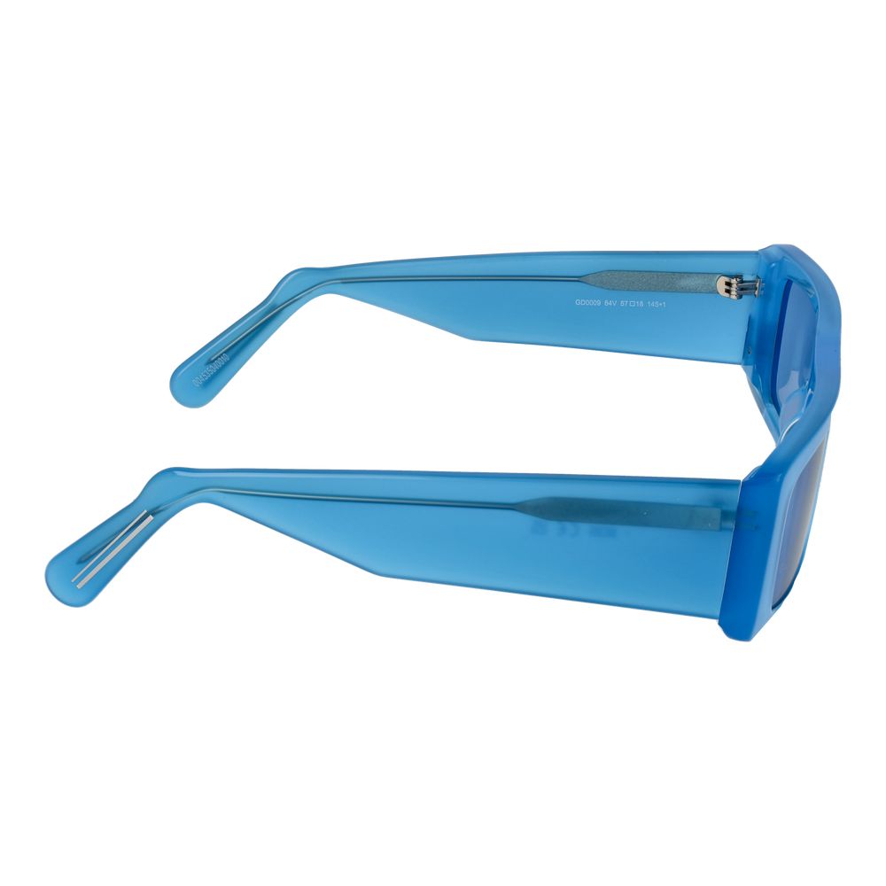 Blaue Sonnenbrille aus Kunststoff