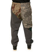 Multicolor Patchwork Cotton Jogger Sweatpants