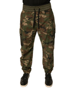 Mehrfarbige Camouflage Cargo-Jogginghose