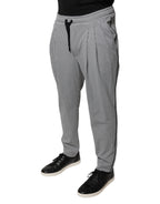 Schwarze und weiße Hahnentritt-Röhrenhose