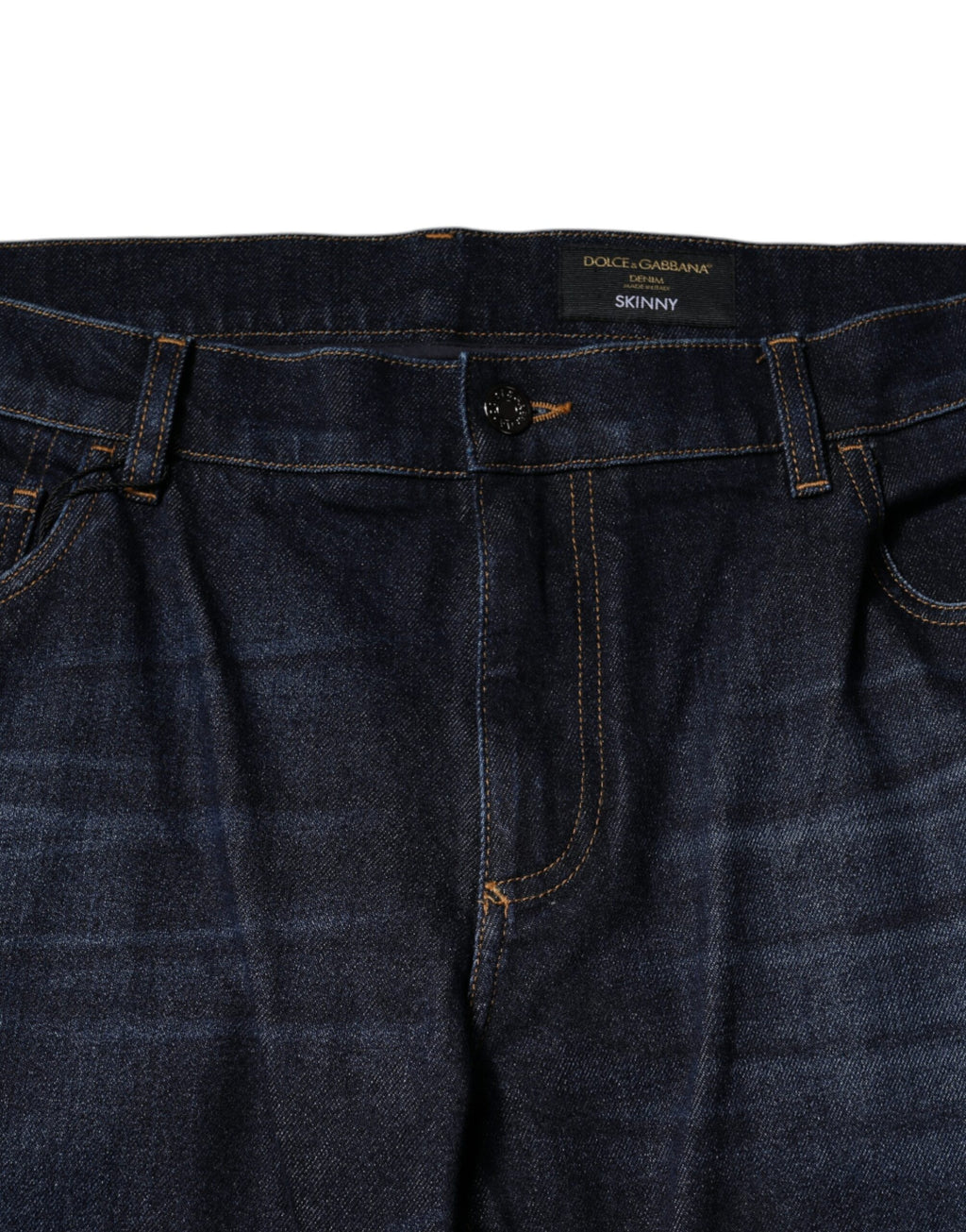 Dunkelblaue Skinny Jeans aus Baumwolle