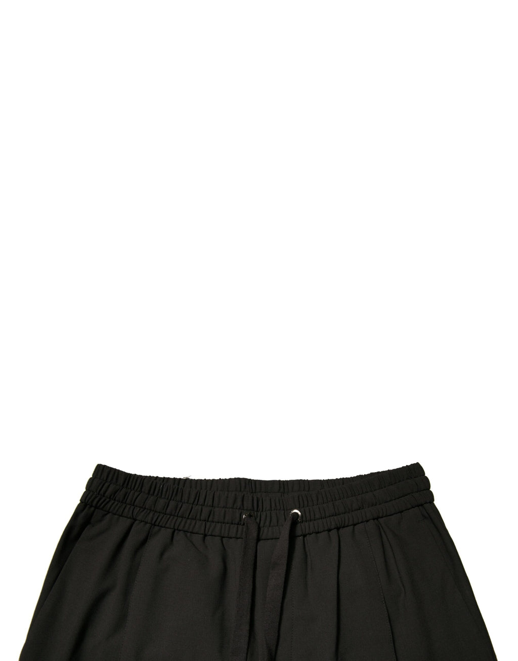 Schwarze Woll-Jogginghose