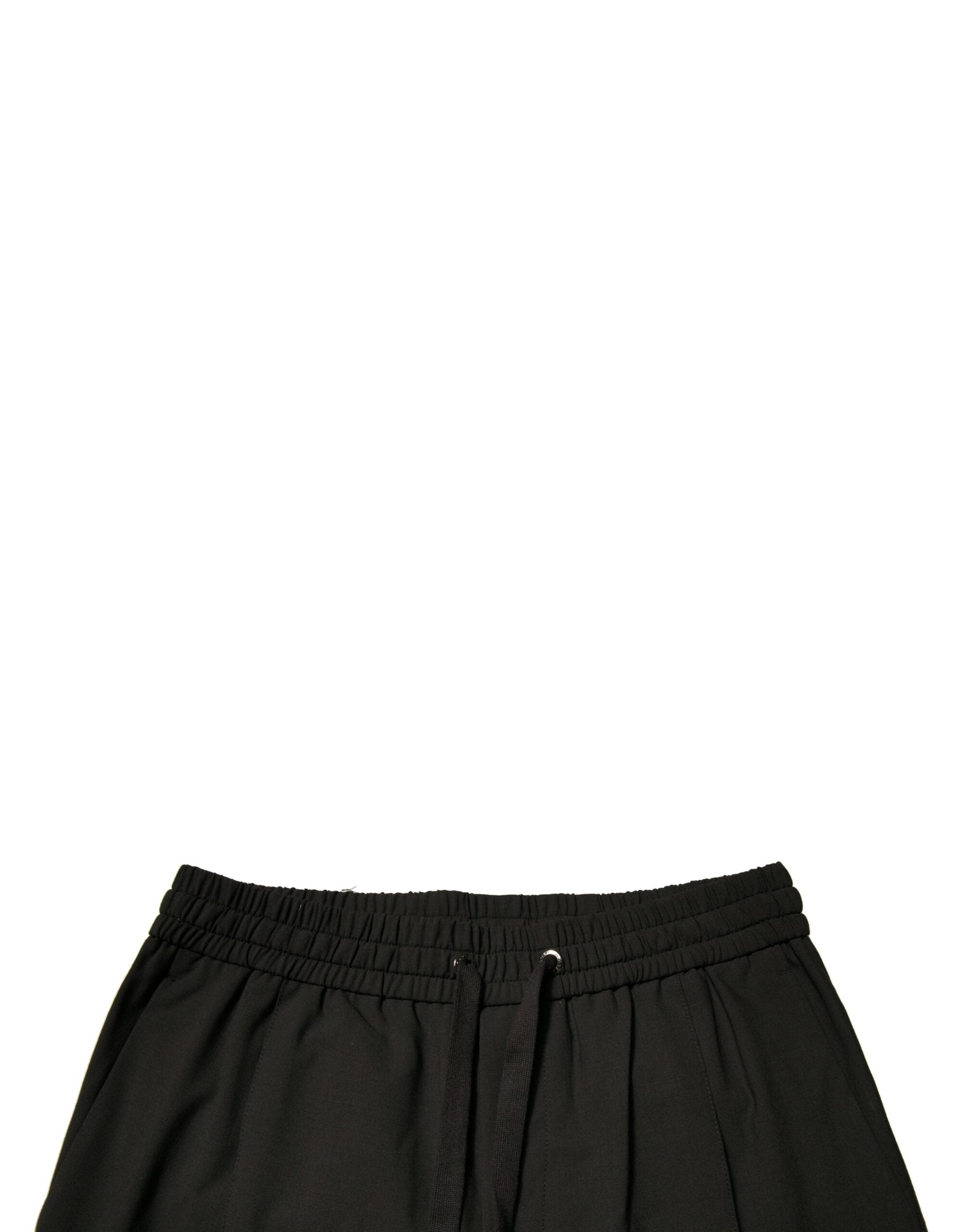 Schwarze Woll-Jogginghose