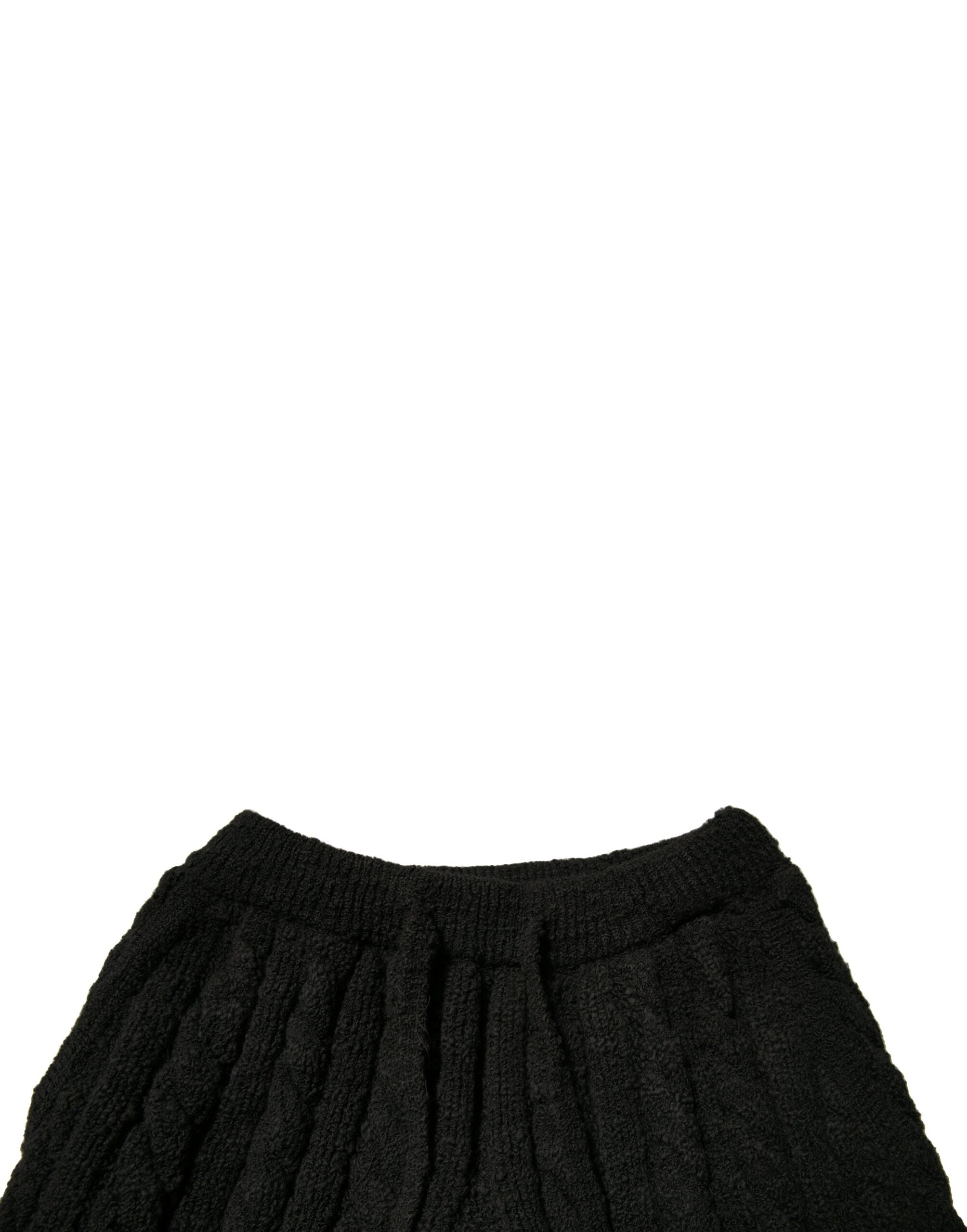 Schwarze Hose aus schmal geschnittenem Strickstoff