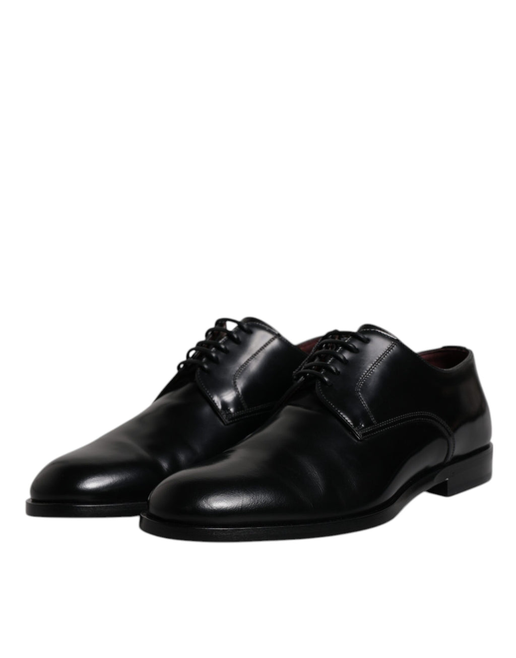 Schwarze Derby-Schnürschuhe aus Kalbsleder für formelle Anlässe