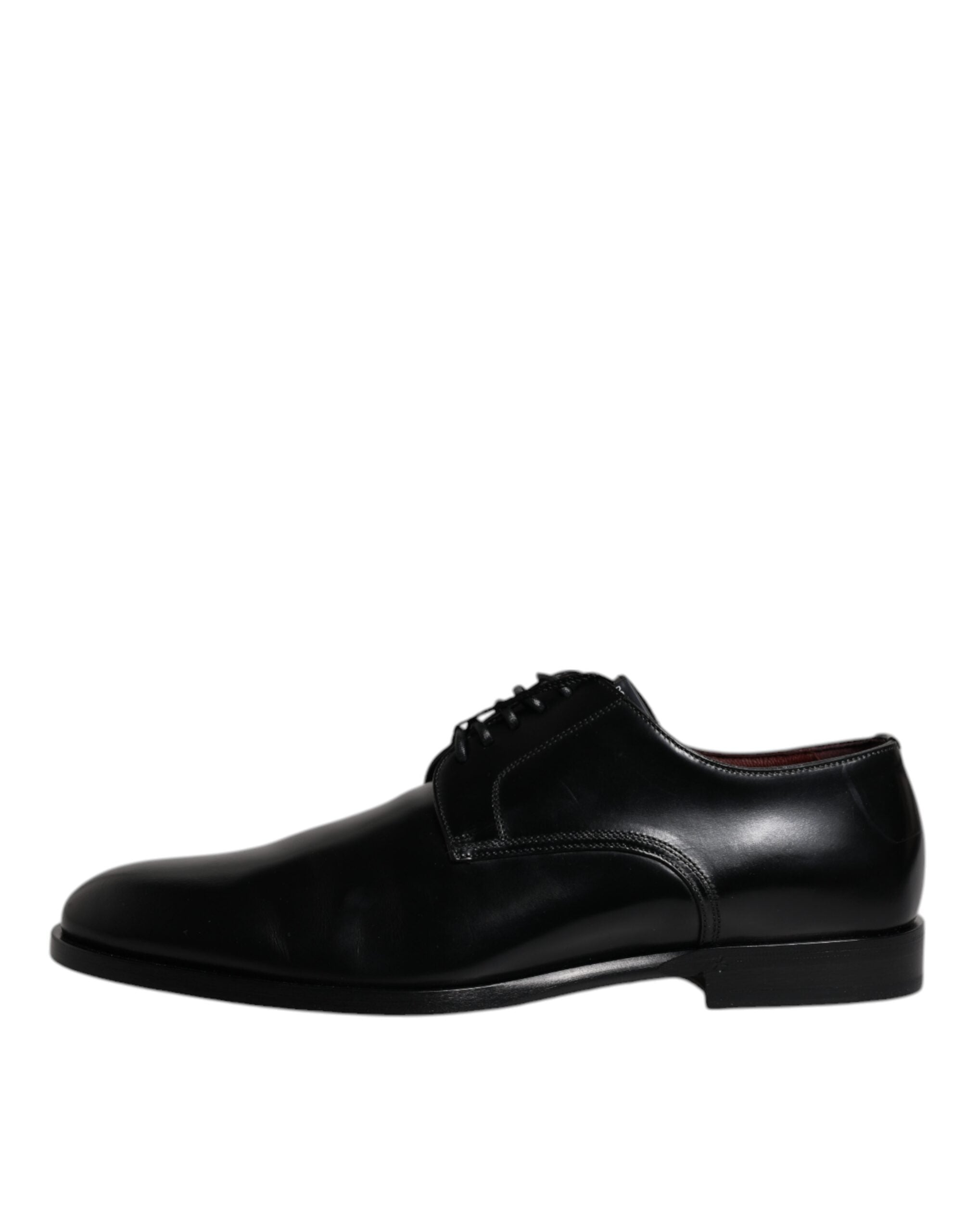 Schwarze Derby-Schnürschuhe aus Kalbsleder für formelle Anlässe