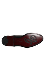 Schwarze Derby-Schnürschuhe aus Kalbsleder für formelle Anlässe