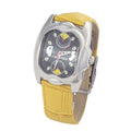 Orologio elegante in pelle bicolore