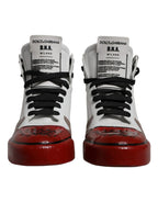 Multicolor High-Top-Sneakers aus Leder
