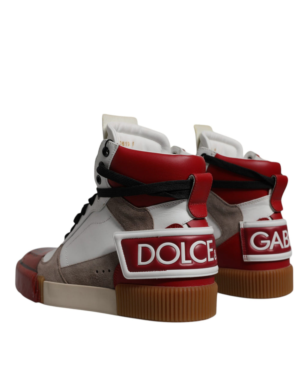 Multicolor High-Top-Sneakers aus Leder