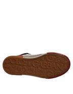 Multicolor High-Top-Sneakers aus Leder