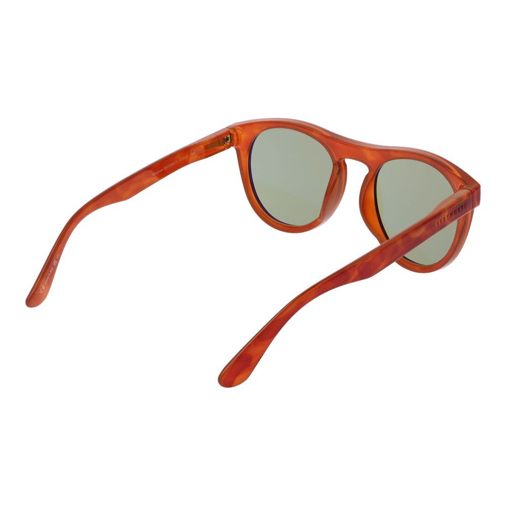 Orangefarbene Sonnenbrille aus Kunststoff