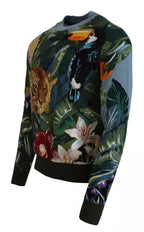Jungle Wollseide Pullover Logo-Sweater