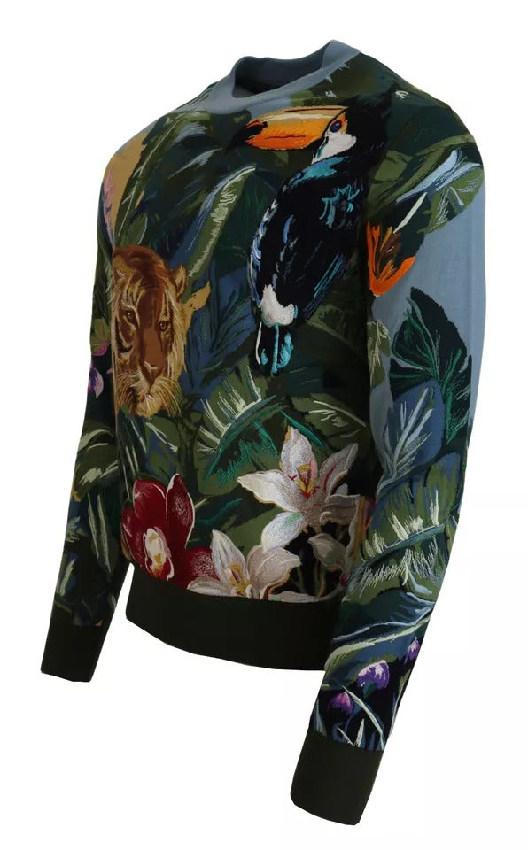 Jungle Wollseide Pullover Logo-Sweater