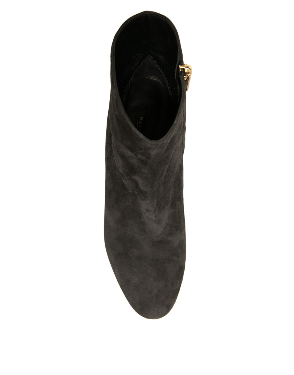 Schwarze verzierte Stiefeletten mit Absatz