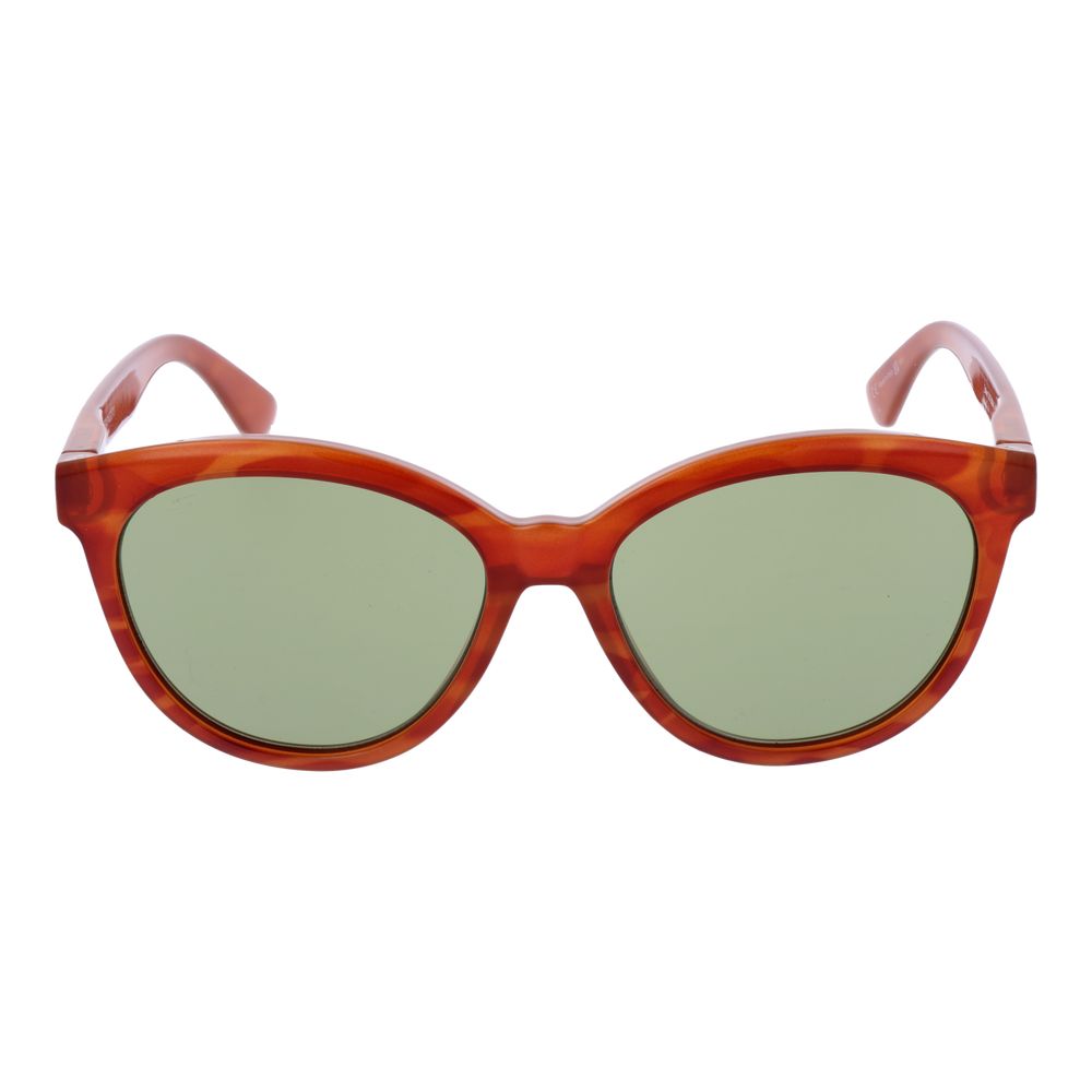 Orangefarbene Sonnenbrille aus Kunststoff