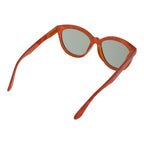 Orangefarbene Sonnenbrille aus Kunststoff