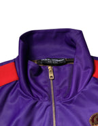 Purple Year Of The Pig Full Zip Bomber Sweater
