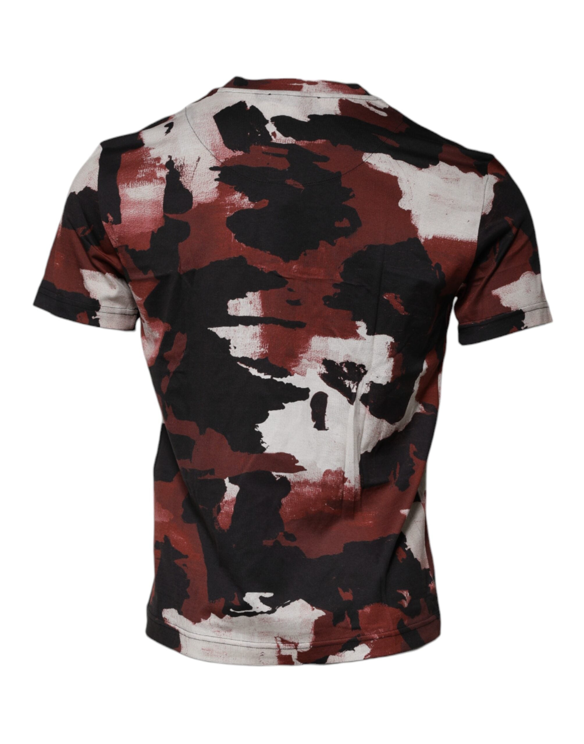 Multicolor Camouflage Rundhals-T-Shirt