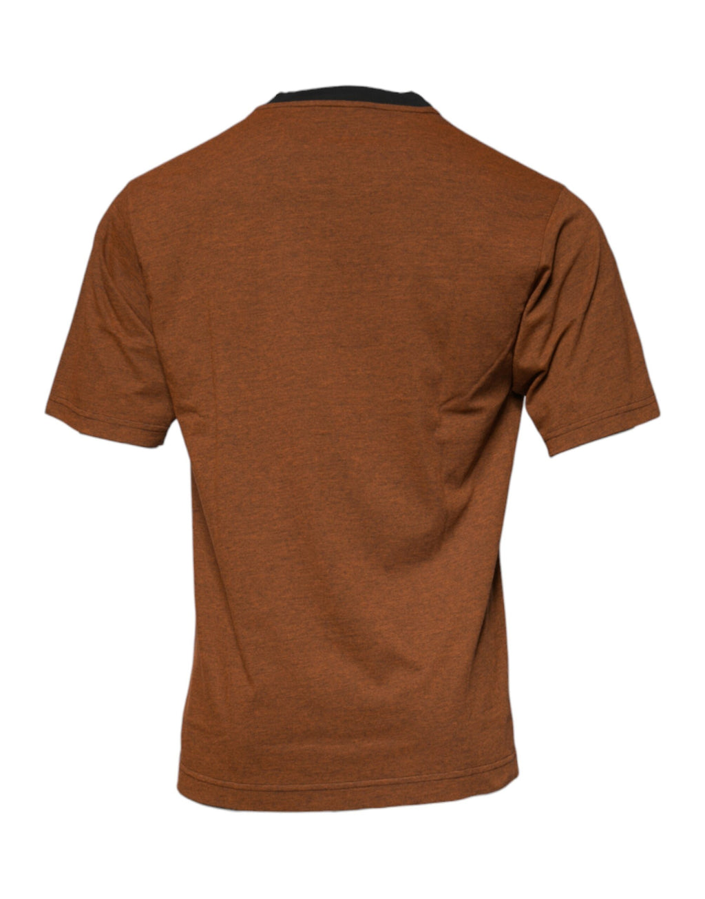 Braunes DG Logo Polyester T-Shirt mit Rundhalsausschnitt
