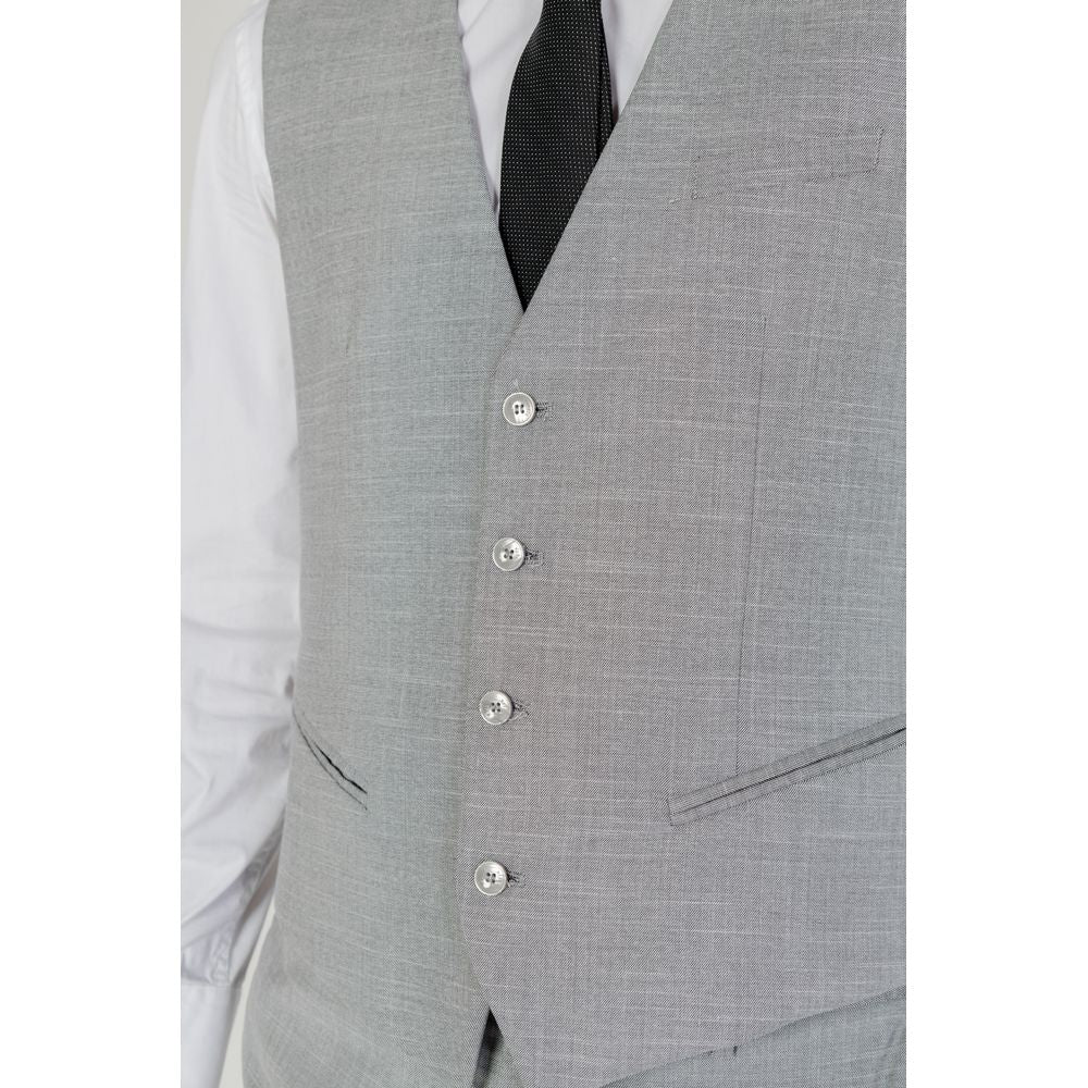 Gilet in poliestere grigio