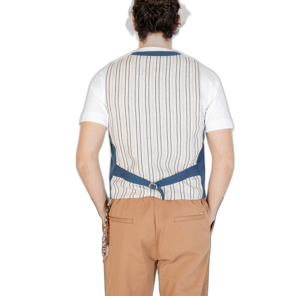 Blue Cotton Waistcoat