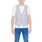 Beige Cotton Waistcoat