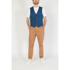 Blue Cotton Waistcoat