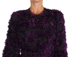 Lila figurbetontes Midikleid