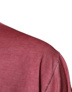 Rosa T-Shirt mit Rundhalsausschnitt und Logo-Print aus Baumwolle