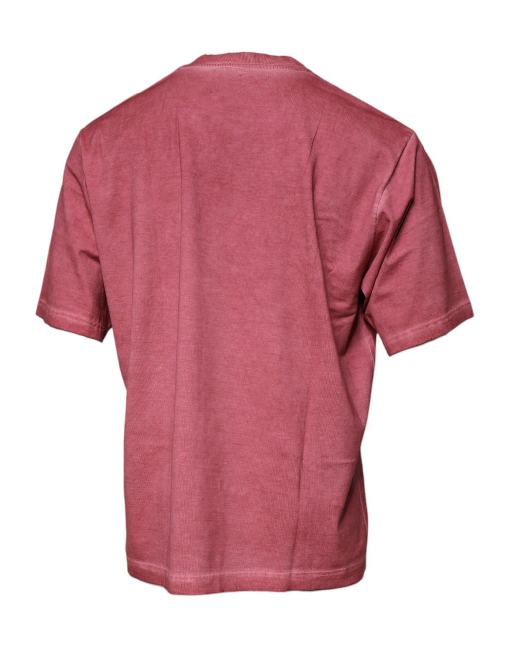 Rosa T-Shirt mit Rundhalsausschnitt und Logo-Print aus Baumwolle